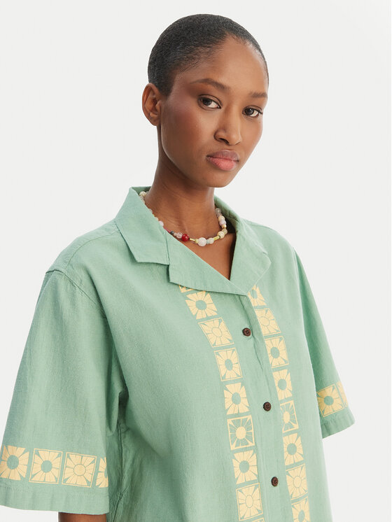 Quiksilver Quiksilver Särk Bahamas EQWWT03145 Roheline Relaxed Fit