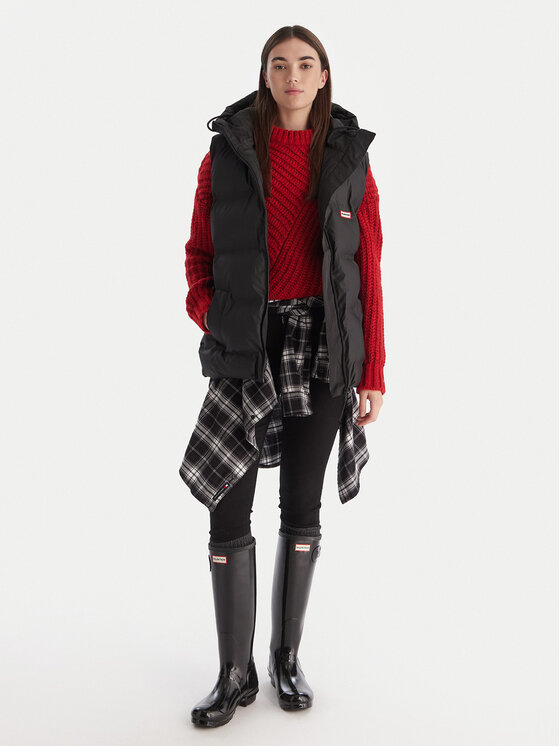 Hunter Hunter Vestă Nellie HARW0017252 Negru Regular Fit