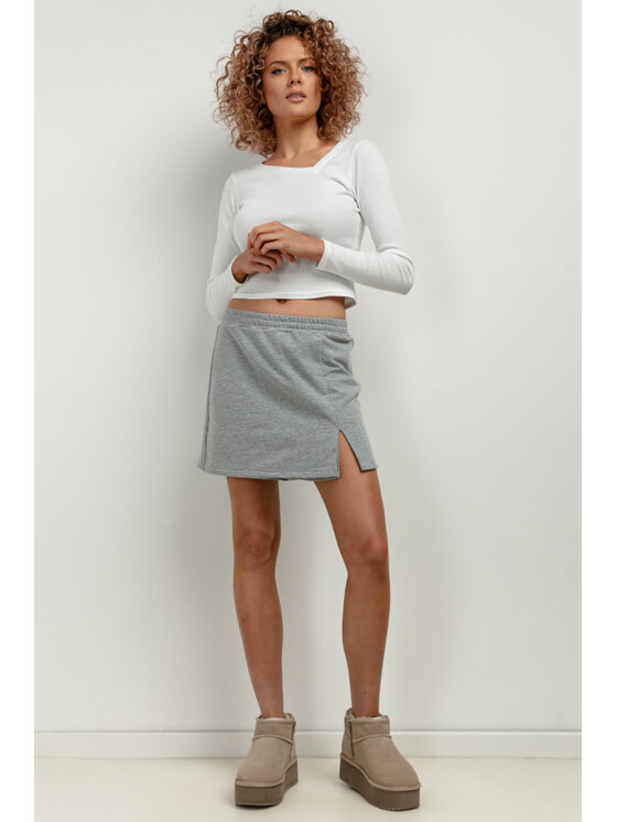 Tessita Tessita Szorty materiałowe T415/2/XS Szary Regular Fit