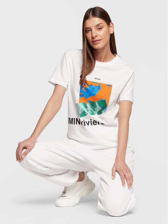 Ice Play Ice Play T-Shirt 23E U2M0 F023 6324 1101 Weiß Regular Fit