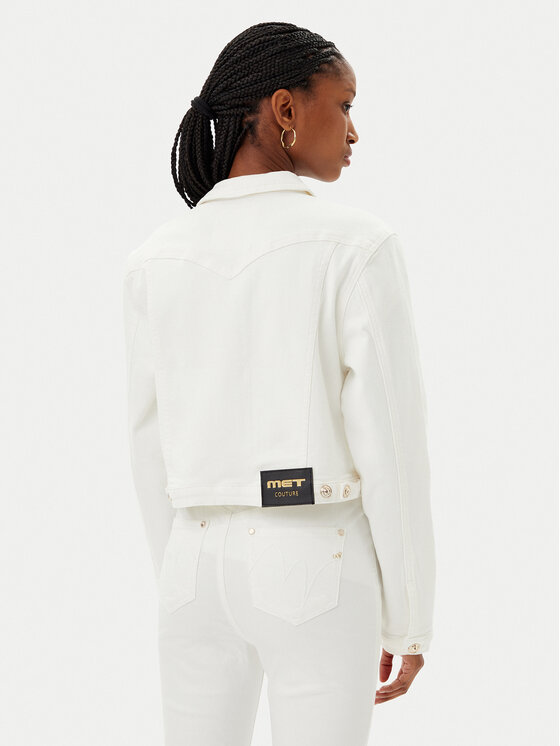 MET MET Jeansjacke M10 175GC Weiß Regular Fit