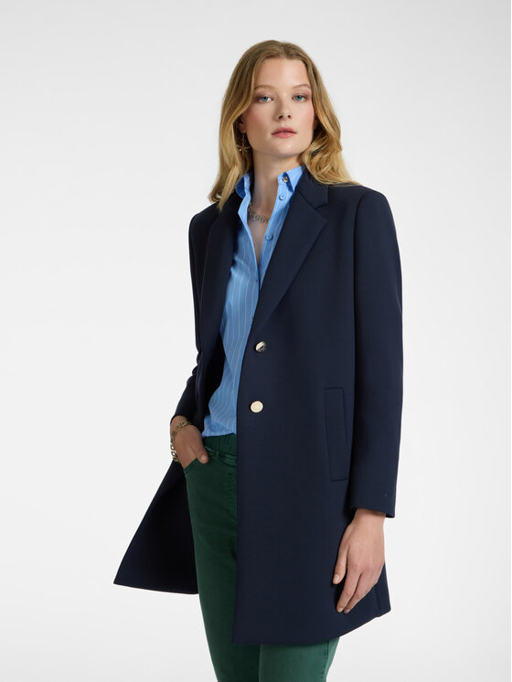 Elena Mirò Elena Mirò Cappotto invernale 8141P000051N034 Blu Regular Fit