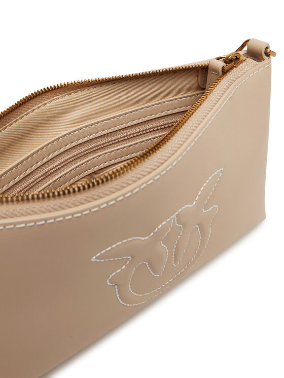 PINKO PINKO Torebka Flat Horizontal Mini PE 25 PCPL 104277 A2AN Beżowy