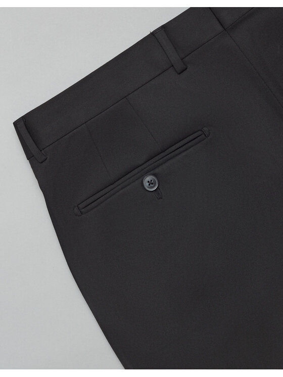 Borgio Borgio Spodnie garniturowe turro Czarny Super Slim Fit