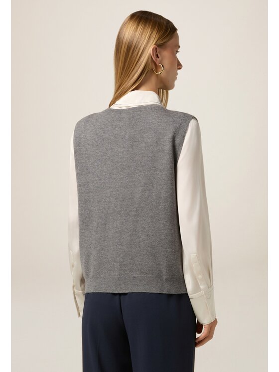 Oltre Oltre Maglione M355J005095N013 Grigio Baggy Fit