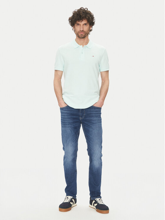 Tommy Jeans Tommy Jeans Polo DM0DM20226 Zelena Slim Fit
