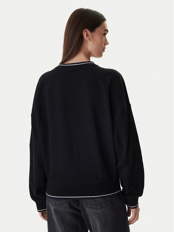 Guess Jeans Guess Jeans Суитшърт W6RQ09 K68I4 Черен Oversize