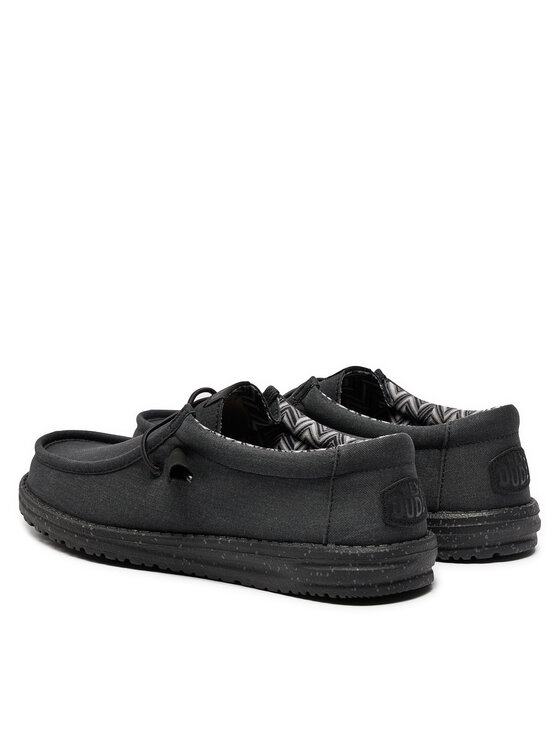 Hey Dude Hey Dude Mocassini Wally Canvas 4070-060 Nero