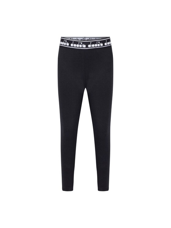 Diadora Diadora Legginsy DIADORA JG. LEGGINGS LOGO MANIA Czarny