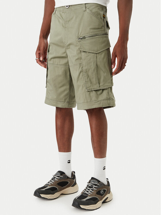 G-Star Raw Pantaloni din material Rovic D08566-5126 Verde Tapered Fit