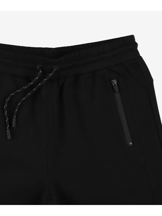 PROSTO. PROSTO. Spodnie dresowe Log Czarny Regular Fit