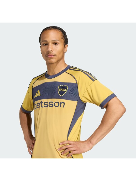 adidas adidas Koszulka techniczna Boca Juniors Żółty Slim Fit