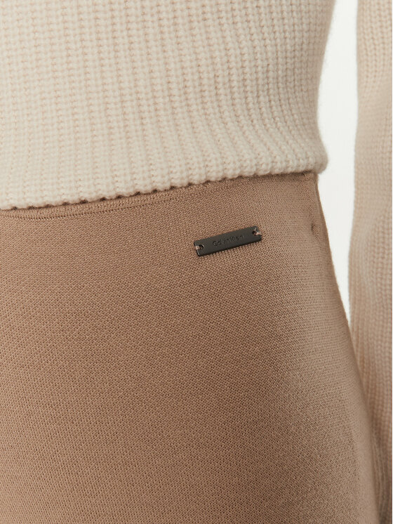 Calvin Klein Calvin Klein Spodnie dresowe K20K207680 Beżowy Relaxed Fit