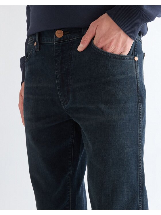 Wrangler Wrangler Jeansy LARSTON Niebieski Slim Fit
