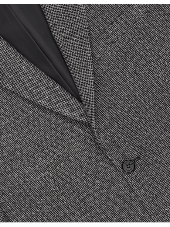 Borgio Borgio Marynarka porcari_sz Szary Slim Fit