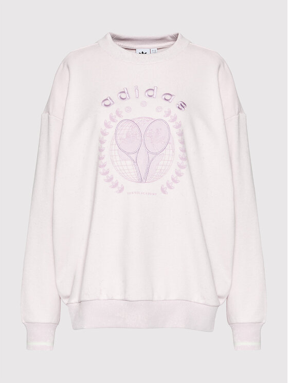 adidas adidas Світшот Tennis Luxe Graphic H56450 Рожевий Regular Fit