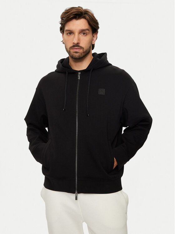 Armani Exchange Armani Exchange Mikina 6DZMHD ZJNPZ 1200 Černá Regular Fit