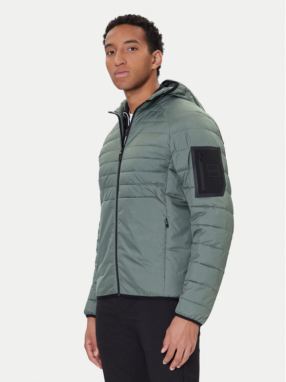 BOSS BOSS Átmeneti kabát Ow Urbanex JT HD 50549181 Zöld Regular Fit
