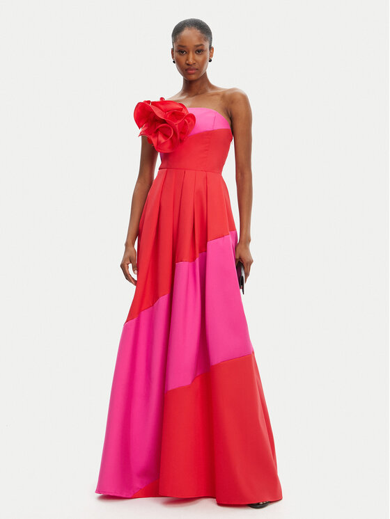Babylon Babylon Abito da sera S00873 Rosso Regular Fit