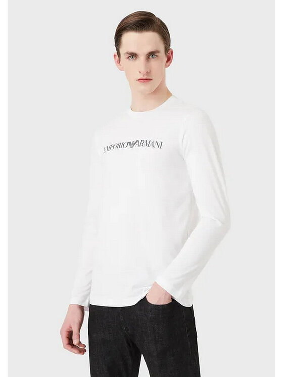 Emporio Armani Emporio Armani T-shirt EMPORIO ARMANI T-Shirt e Polo Uomo 8N1TN8 1JPZZ 0146 Bianco Bianco Standard Fit