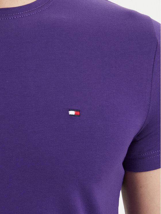 Tommy Hilfiger Tommy Hilfiger T-Shirt MW0MW10800 Μωβ Slim Fit