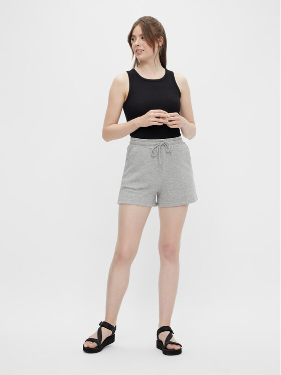Pieces Pieces Sportshorts Chilli Summer 17118868 Grau Regular Fit