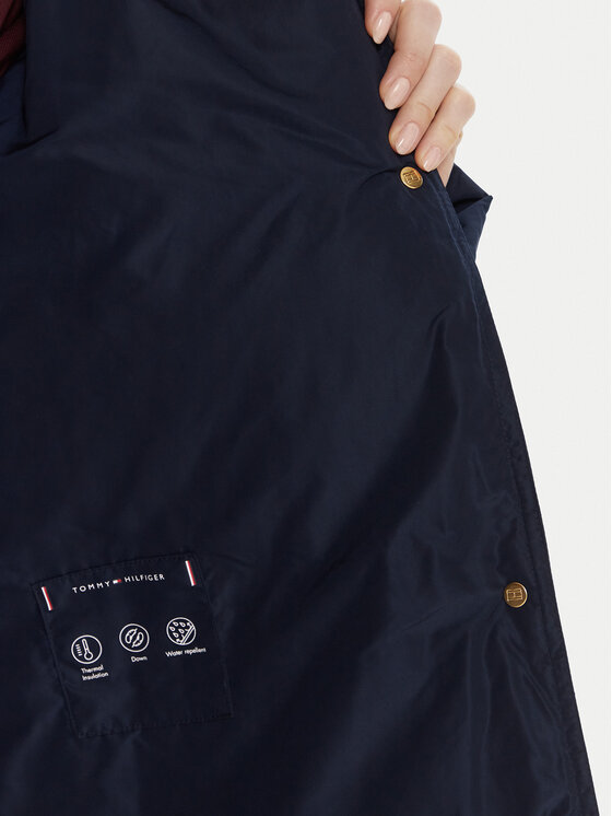 Tommy Hilfiger Tommy Hilfiger Vatovaná bunda WW0WW47279 Tmavomodrá Relaxed Fit