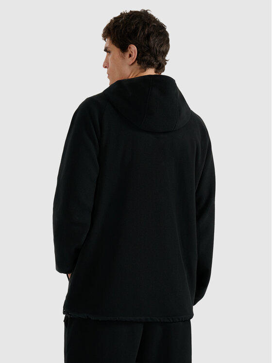 4F 4F Bluza techniczna FOB Czarny Regular Fit