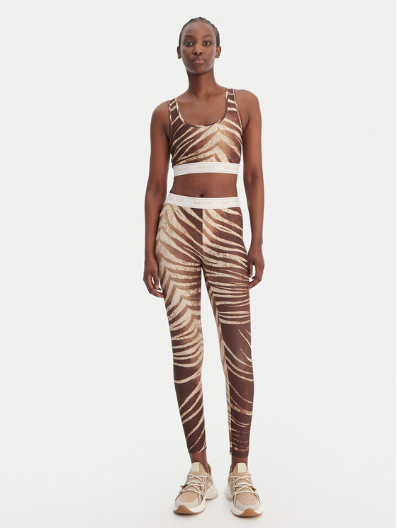 Just Cavalli Just Cavalli Legíny 80PAC100 JS558 Hnedá Skinny Fit