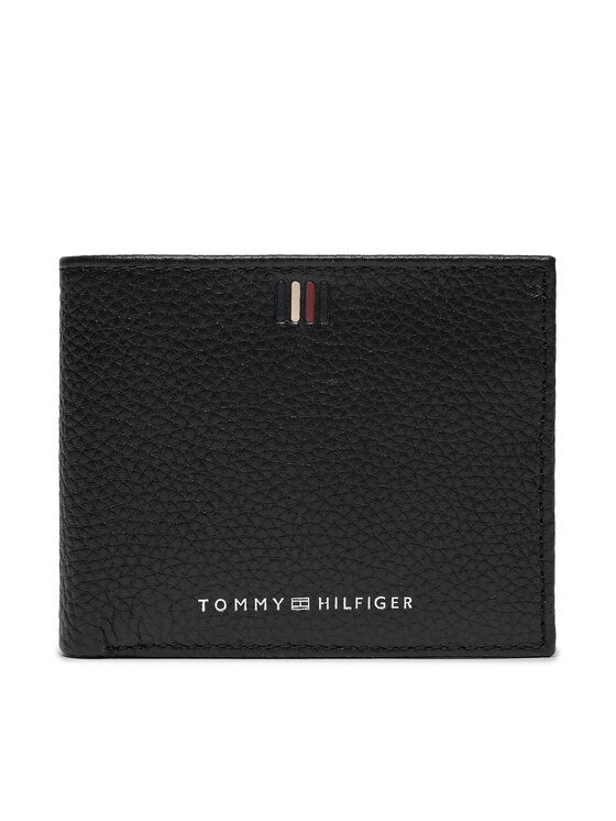 Portofel Mare pentru Bărbați Tommy Hilfiger Th Central Mini Cc Wallet AM0AM11854 Negru