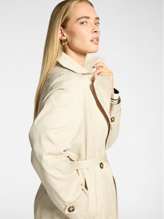 Elena Mirò Elena Mirò Cappotto invernale F244P000187N002 Crema Regular Fit