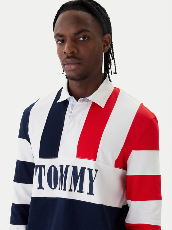 Tommy Jeans Tommy Jeans Polokošile Archive Rugby DM0DM23054 Tmavomodrá Relaxed Fit