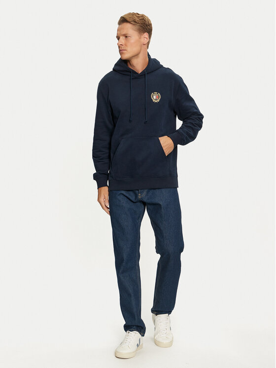 Tommy Jeans Tommy Jeans Pulóver Flag DM0DM19762 Sötétkék Regular Fit