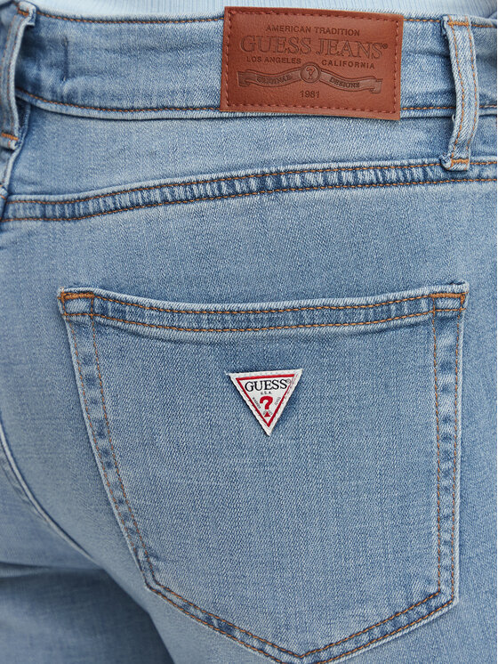 Guess Jeans Guess Jeans Blugi W5YA92 D7043 Albastru Slim Fit
