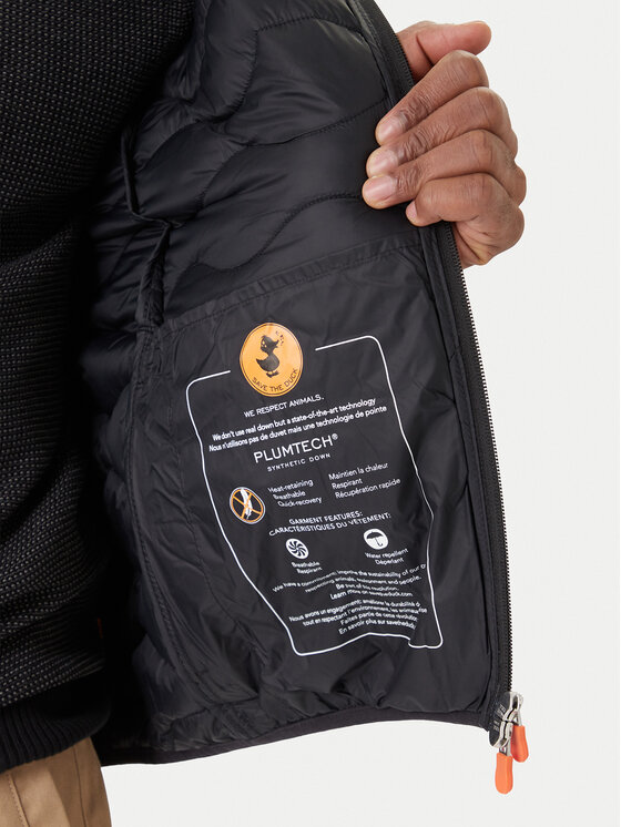 Save The Duck Save The Duck Μπουφάν μεταβατικό D32189M GIGA21 Μαύρο Regular Fit