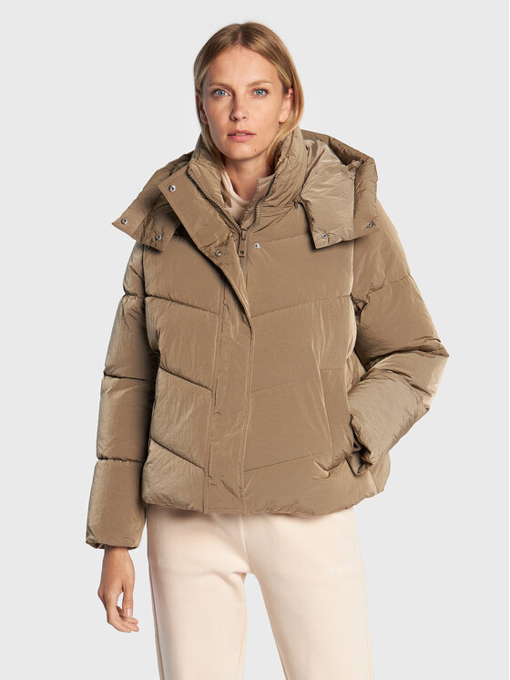 Calvin Klein Calvin Klein Μπουφάν χειμωνιάτικο K20K204693 Μπεζ Regular Fit