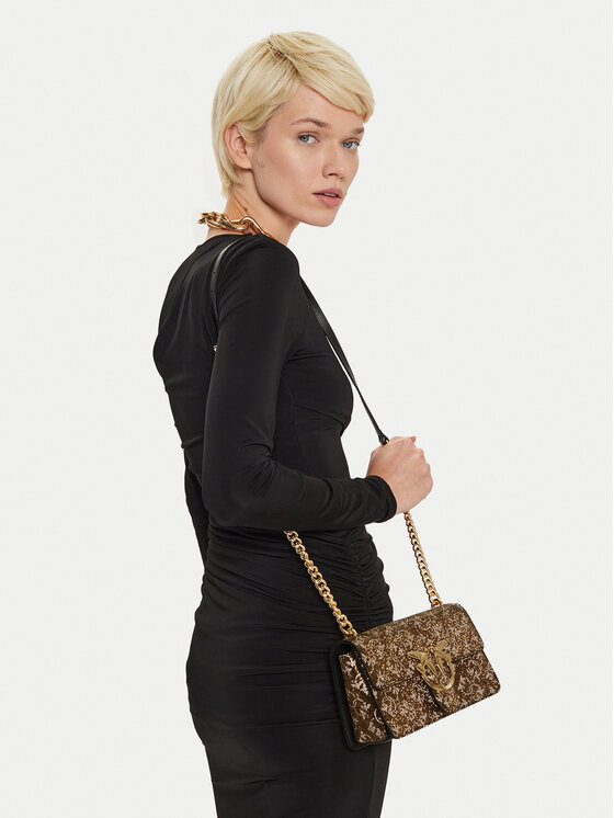 PINKO PINKO Kabelka Love One Mini Light Cl AI 24-25 PLTT 103335 A20D Hnědá