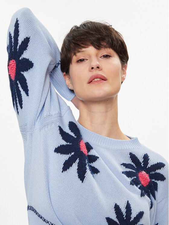 United Colors Of Benetton United Colors Of Benetton Sweater 1194E108Y Kék Regular Fit