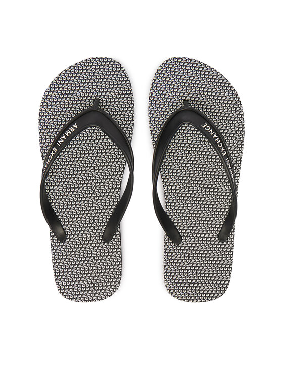 Armani Exchange Armani Exchange Šlepetės per pirštą XUQ002 XV676 MC562 Juoda