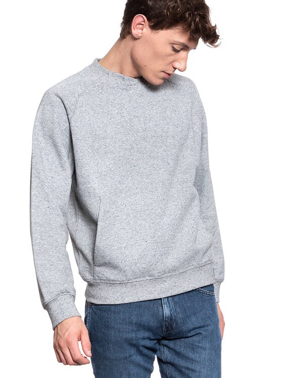 Lee Lee Felpa SIDE POCKET SWS Grigio Regular Fit
