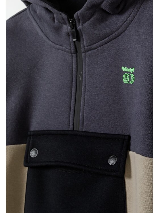 minoti minoti Bluza 19fleece65 Szary Regular Fit