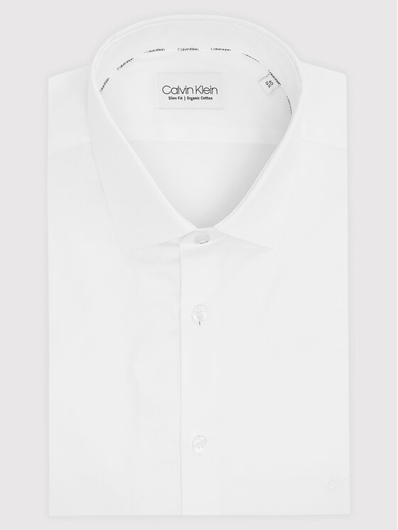 Calvin Klein Calvin Klein Koszula K10K108229 Biały Slim Fit