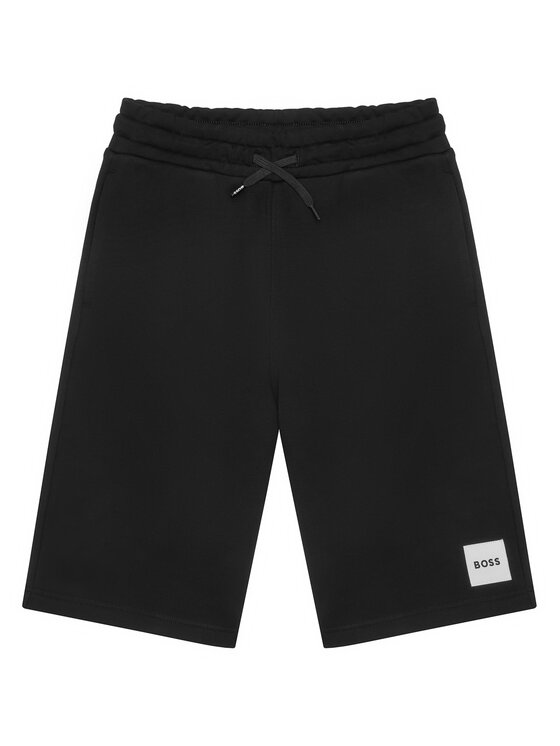 BOSS Pantaloni scurți sport J52928 D Negru Regular Fit