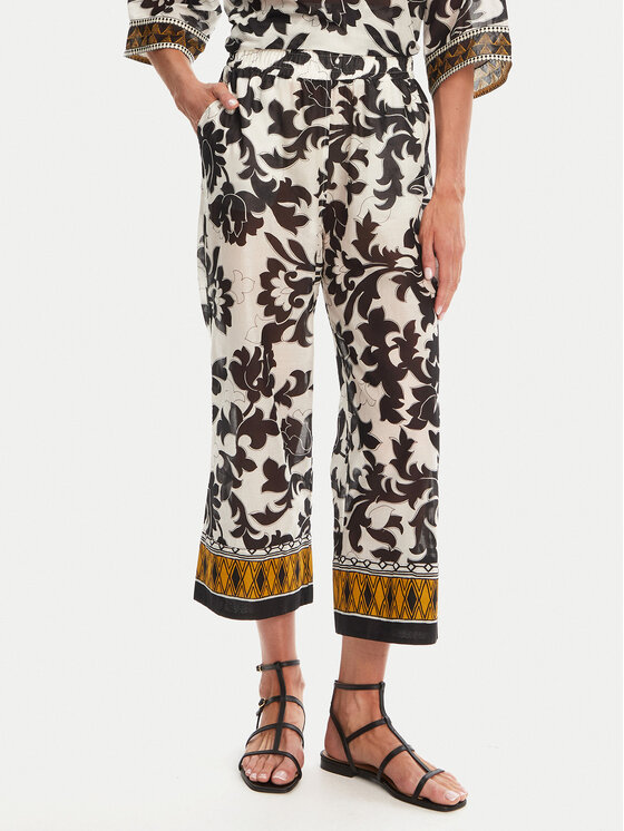 Devotion TWINS Devotion TWINS Kalhoty z materiálu Stigma 025.403G Černá Loose Fit