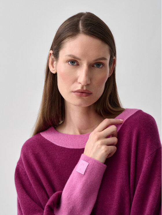 TATUUM TATUUM Sweter LILA A Fioletowy Casual Fit