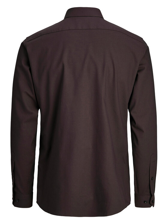 Jack & Jones Jack & Jones Košeľa Parker 12227385 Bordová Slim Fit