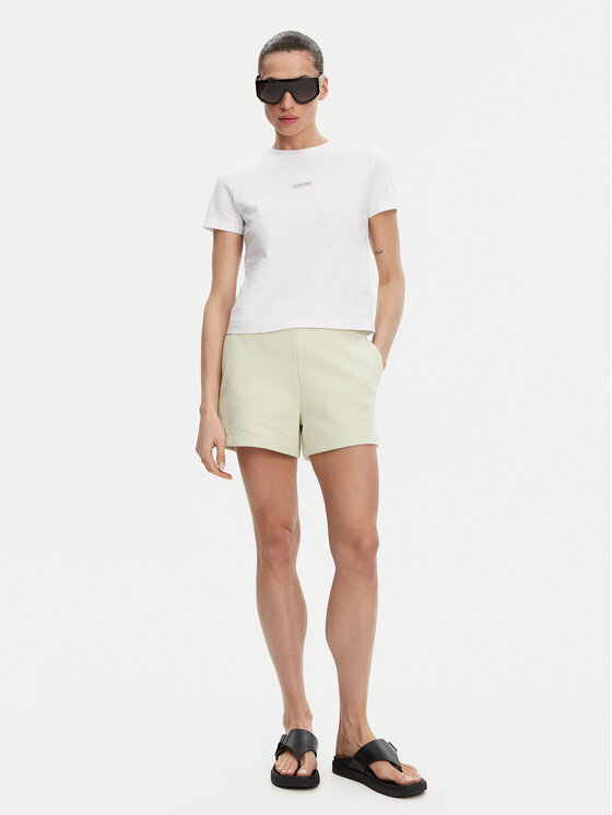 Calvin Klein Jeans Calvin Klein Jeans T-shirt Placed Institutional J20J225524 Bijela Slim Fit