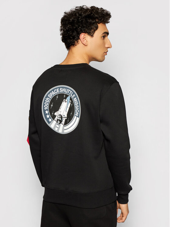 Alpha Industries Alpha Industries Bluza Space Shuttle 178307 Czarny Regular Fit
