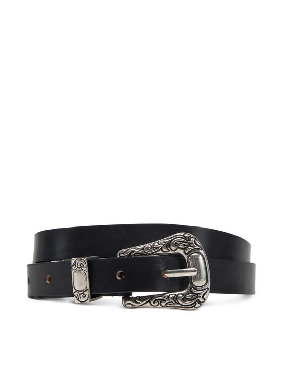 ONLY ONLY Ženski pas Onlty Slim Leather Wester Jeans Belt Acc 15338269 Črna