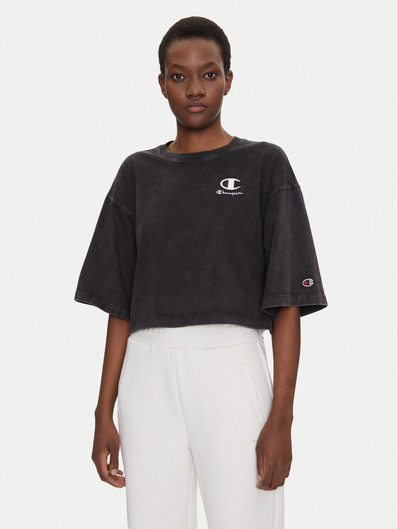 Champion Tričko 118023 Čierna Relaxed Fit